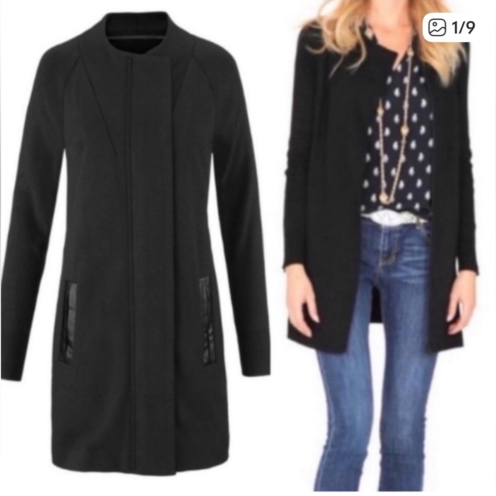 CAbi #3351 Tailor Ponte Knit Full Zip Coat Size XS